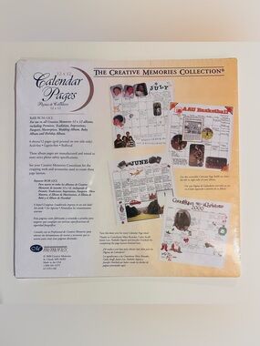 RETIRED Vintage Creative Memories Calendar Pages with Stickers & Die Cuts COMBO